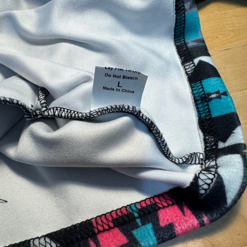 Sterling Kreek Women’s 1/4 Zip Pullover Southwestern Aztec Pink Turquoise Size L - Picture 7 of 8